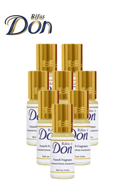 Rifas Don 8 قطع عطر مركز بعبوة دوارة 3 مل