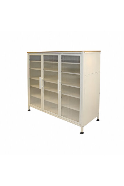 PRIME STYLE Multi-Purpose Organising Cabinet 105X110 cm Wood Color