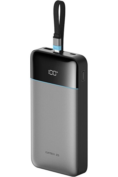 Cuktech 25000mAh 100W Power Bank with Built-in Cable