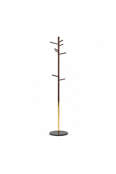 PRIME STYLE Clothing Relationship in Coffee and Gold Colors, Size 190X36 cm