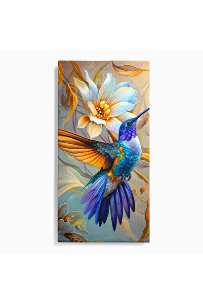 Luxcanva Tablou Canvas Colibri Exotic 70x140 cm pe Sasiu Lemn Colibri Pasare ...