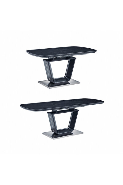 PRIME STYLE Extendable Dining Table 140 + 40 X 80 cm Black