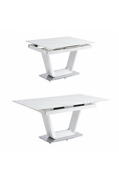 PRIME STYLE Extendable Dining Table 140 + 40 X 90 cm White