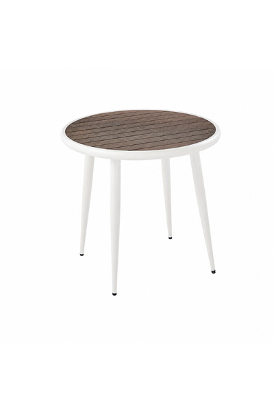 PRIME STYLE 80X80 cm Round Coffee Table Coffee Table White