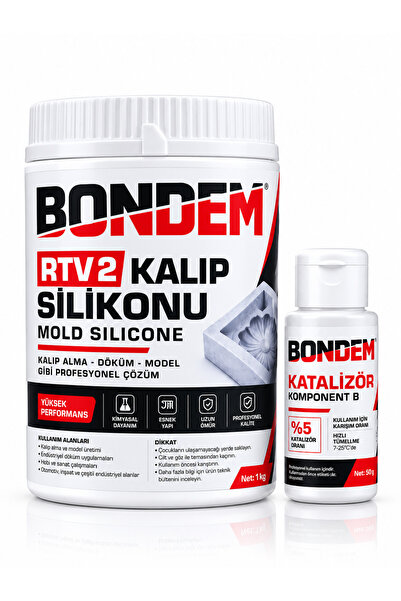 BONDEM BEYAZ RTV-2 KALIP SİLİKONU 1 KG (24 SHORE)