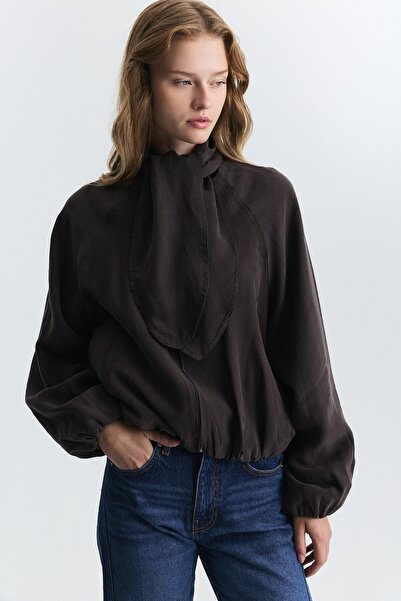 Antioch Lyocell Blended Jacket with Shawl Detail
