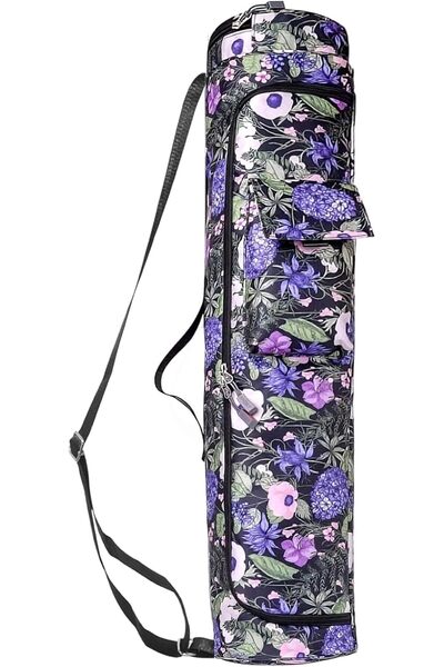 Clesante Yoga Mat Bag, Full-Zipper Yoga Mat Carrier with Adjustable Strap, Fr...