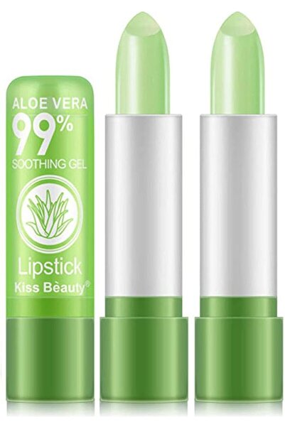 Kiss Beauty MIOBLET 2Pcs Aloe Vera Lipstick Magic Temperature Color Change Li...
