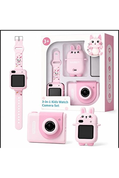 Generic 3-in-1 Kids Watch Camera Set Model Y9, Ages 3+ with Accessory Box, Sm...