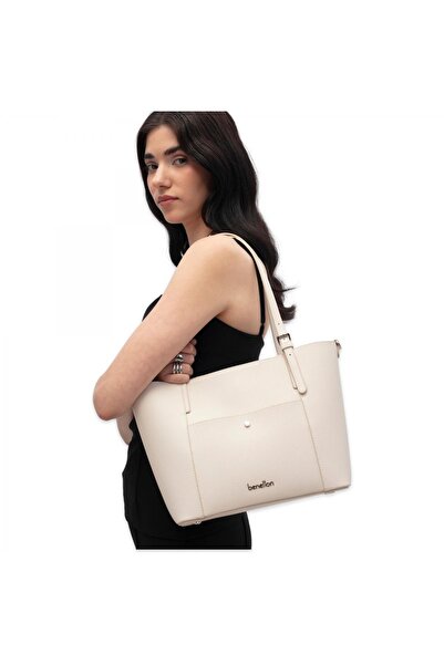 Benetton Bnt_1865 24X28X12 Kol Sı Bej Kadın Çanta