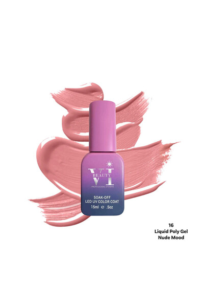 BEAUTY VI Υγρό Πολυτζέλ 16 Nude Mood 15ml