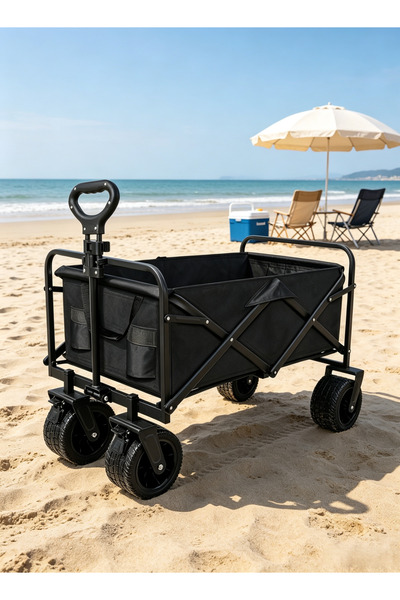 Generic Outdoor folding camping trailer - Large capacity with brakes and wide...