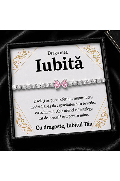 Belora Brățară Elegantă cu Fundiță Roz din Metal – Accesoriu pentru Iubită