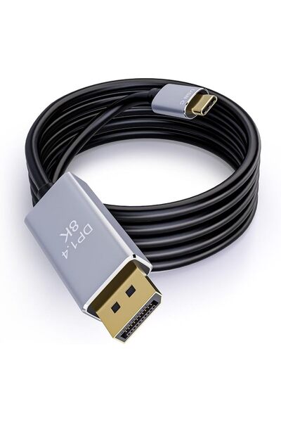 NALACAL كابل USB C إلى DisplayPort 1.4، طول 6.6 قدم، يدعم 8K@60Hz، كابل USB C...