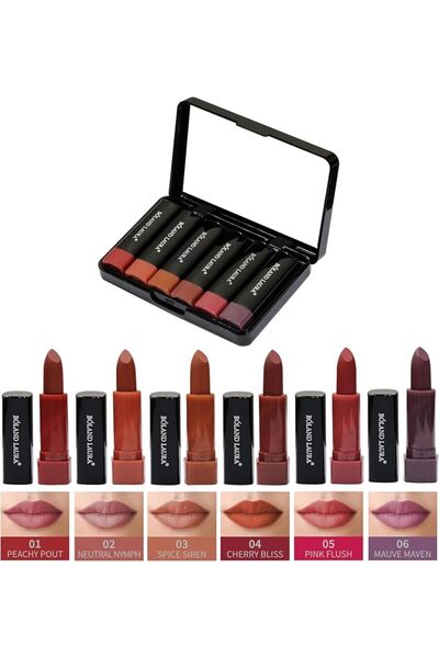 BOLAND LAURA Intense Colour Matte Lipstick Set Up to 24 Hours Wear Travel Lip...
