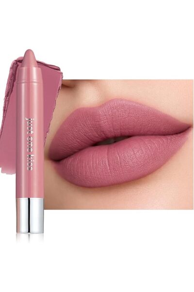 Erinde Matte Lipstick Pencil, Long-Lasting & Waterproof Lip Crayon, Creamy Pi...