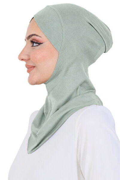 Modish Group Cross Front Design Women's Sport Ready Turban Stretchy One Piece Headscarf Light Green