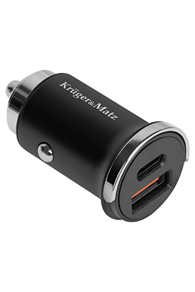 Kruger&Matz ÎNCĂRCĂTOR AUTO USB / TYPE C QC PD 30W