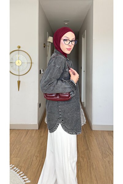 Quen قميص نسائي من الدنيم