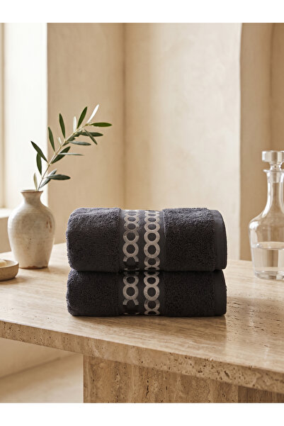 Dantela Liora Set of 2 Embroidered Hand Towels 50X90 cm