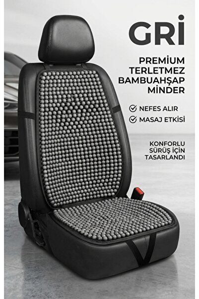 KGN AUTO ACCESSORIES KOLTUK MİNDERİ BAMBU AHŞAP BONCUKLU