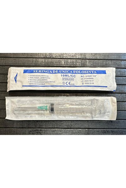 medicast Σετ 100 αποστειρωμένων συριγγών 10 ml με βελόνα 21G x 1½