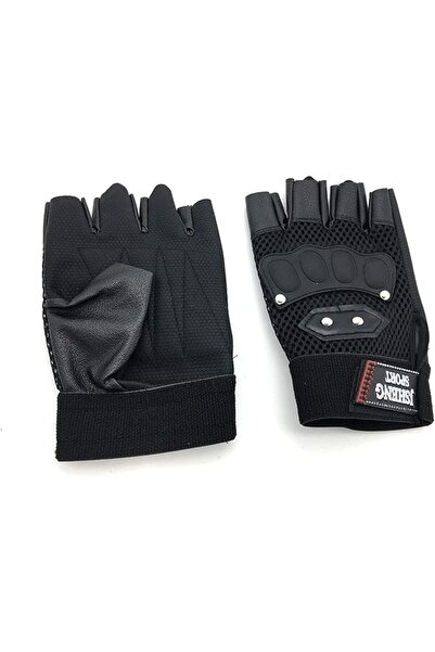 GENERAL Fitness Half Finger Gloves, Black - A21