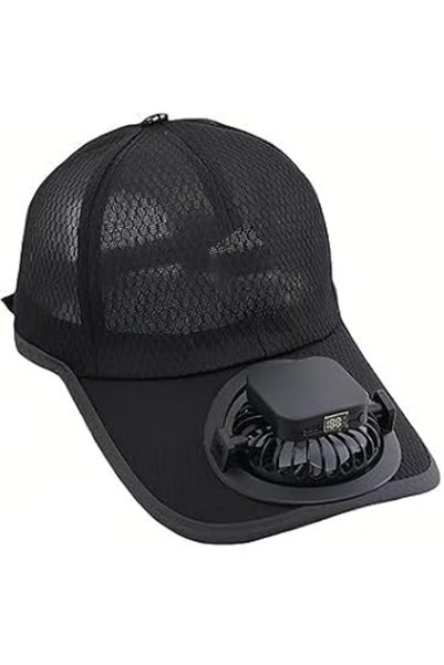NALACAL Solar Fan Hat, Mesh Baseball Cap with Solar Powered/USB Charging Fan,...