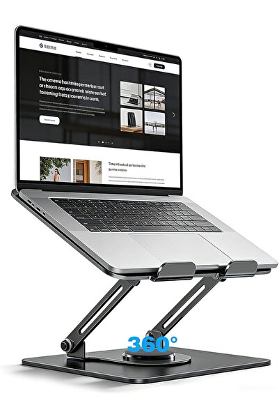 mikuso 360° Rotating Laptop Stand for Desk,Adjustable Notebook Riser