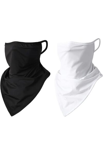 OriTi Neck Gaiter with Ear Loops UV Sun Protection Face Scarf Bandana For Men...