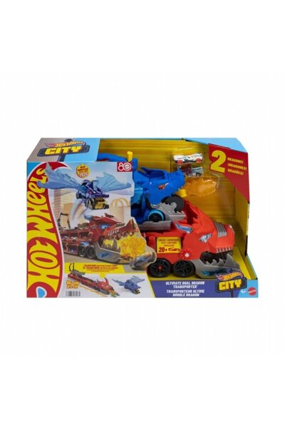 HOT WHEELS Ultimate Çift Ejderha Taşıyıcı Tır JBM72
