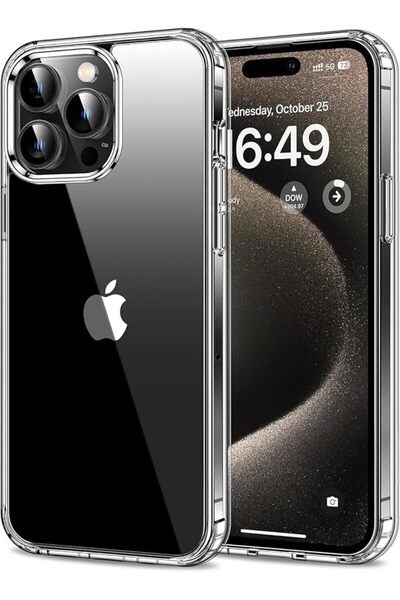 Generic Protective Case for iPhone 15 Pro, Smooth Soft Touch Silicone Exterio...