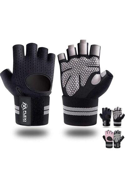 FLEXIDUCT Flexi Muscles - Gym Gloves for Working Out with Wrist Support, Exer...