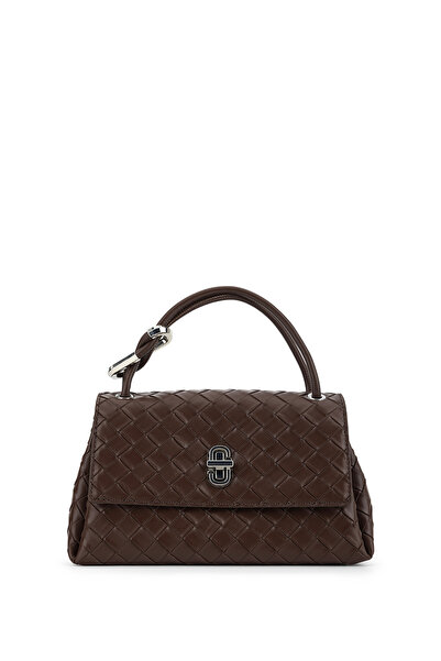 Tamer Tanca Women's Faux Leather Brown Shoulder Bag