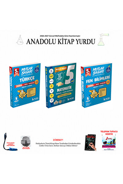 Muba Yayınları 2026-2027 5. Sınıf 3'lü Üç Ana Ders Fasikül Set