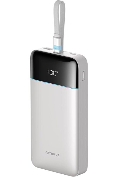 Cuktech 25000mAh 100W Power Bank with Built-in Cable