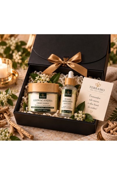 Ban Set cadou de lux TERRAMO NAD+ – Cremă și ser facial NAD+ cu Resveratrol