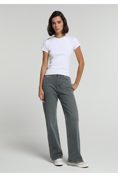 Colin's Pantaloni de blugi pentru femei, croială largă tip bootcut, vopsiți în stratificare.