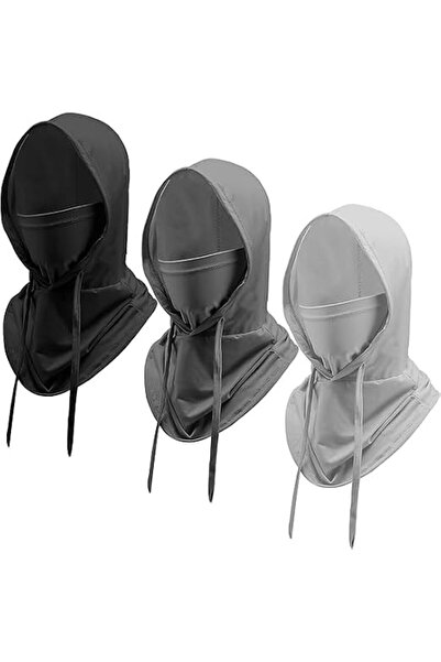 Tazweeq 3 Pcs Cooling Balaclava Mask, Summer Sun UV Protection Hood Face Cove...