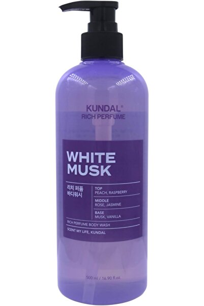 Kundal Rich Perfume Body Wash, White Musk Scent, with Peach, Raspberry, Rose,...