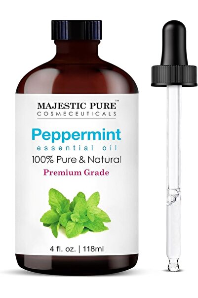Majestic Pure Peppermint Essential Oil | 118 ml | 100% Pure and Natural Peppe...