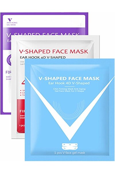 ALMEKAQUZ 3 PCS V Line Lifting Patch, Reusable Double Chin Mask for Sagging S...