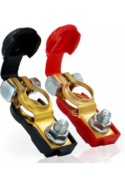 GENERAL 2 Pcs Battery Terminal Connecter, Positive and Negative, 1 Pair Cable...