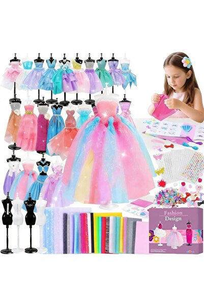 LinJie 800+Pcs Fashion Designer Kit for Girls,Creativity DIY Arts & Crafts, D...