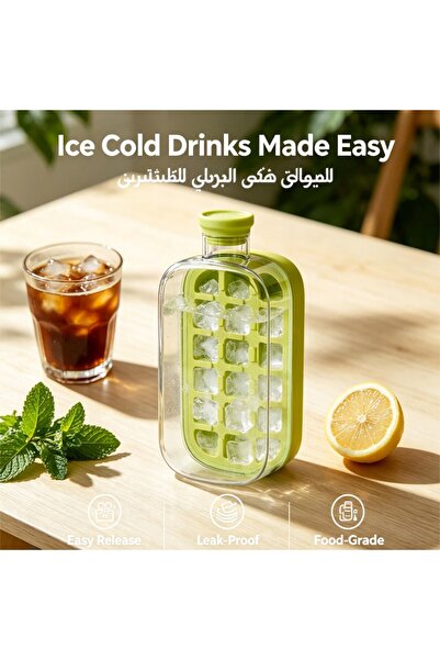 YuTai 2-in-1 Ice-Making Water Bottle | Soft Silicone Easy-Release Mold | Leak...