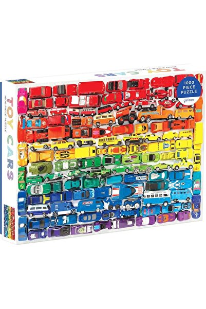 Galison Rainbow Toy Cars 1000 Piece Puzzle