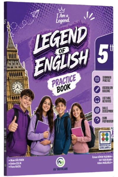 Av Akıllı Versiyon Yayınları Av Yayınları 5. Sınıf Legend Of English Practice...