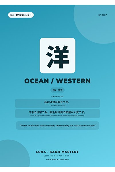 OEM Αφίσα Ενοποιημένης Αγγελικής Εικόνας με Κάντζι, Ωκεανό και Ηλιοβασίλεμα, ...