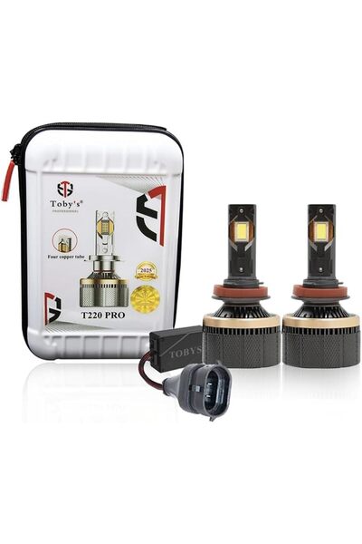 Toby's Pods 4in1 مصباح أمامي LED أصلي مختبر من توبي طراز T180 Pro H11 بقوة 36...