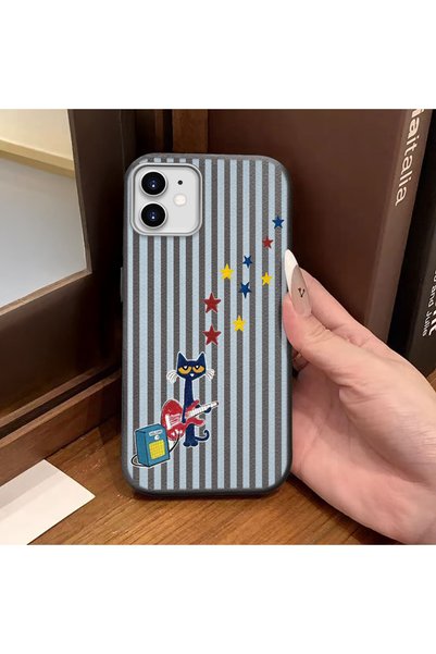 ucuc iPhone 11 Compatible Gray Leather Textured Silicone Protects Camera Shoc...